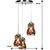 Pandent Hanging Ceiling Lamp Stylish Colorful & Manorative Three Glass Shade Lamp cv12