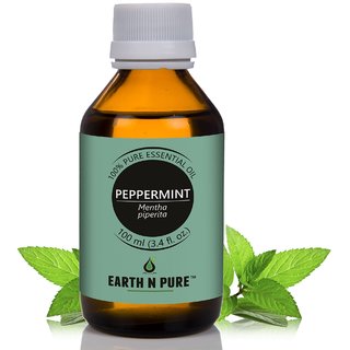                       Earth N Pure Earth Pure Peppermint Essential Oil ( Pudina Oil )  Pure, Undiluted, Natural, Therapeutic Grade (100Ml)                                              