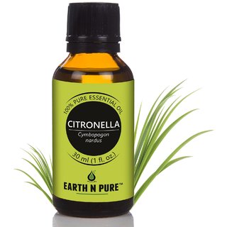                       Earth N Pure Citronella Essential Oil 100 Pure, Undiluted, Natural And Therapeutic Grade (30ML)                                              
