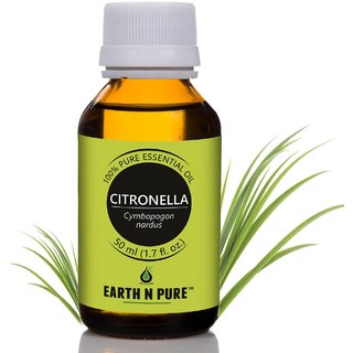                       Earth N Pure Citronella Essential Oil 100 Pure, Undiluted, Natural And Therapeutic Grade  (50ML)                                              
