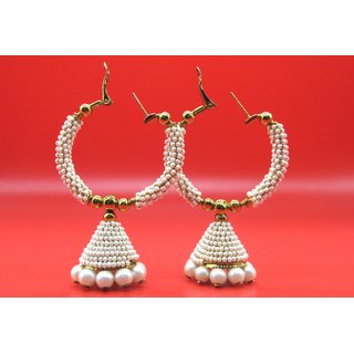 Buy Pearl punjabi Jhumka Earrings Online 299 from ShopClues