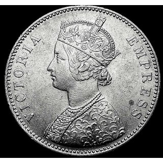 one rupees 1885 calcutta mint one rupees 1885 calcutta mint