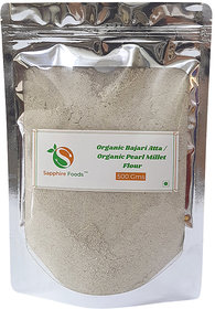 Sapphire Food Organic Bajari  Atta Natural Fresh And Premium Quality 500 Gms