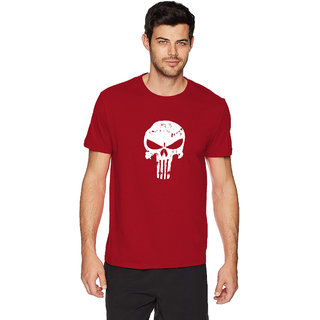                       The Blazze Men Round Neck Red T-Shirt                                              