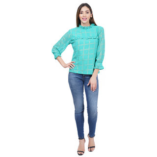                       GeorGette Printed Top                                              