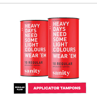 Sanity Regular Applicator Tampons - Pack of 20