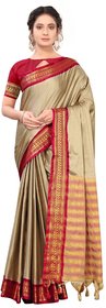 SVB Sarees Red Colour Embellished Saree