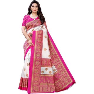                       SVB Saree  Pink  Colour Geometric Printed Saree                                              