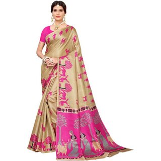                       SVB SAREE Pink Colour Mysor Silk Saree With Blouse Piece                                              