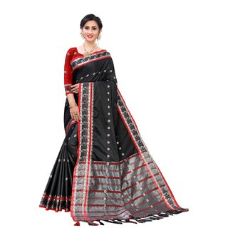 SVB Sarees Black Colour Embellished Saree SVB Sarees Black Colour Embellished Saree