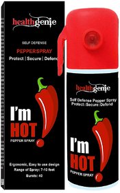 Healthgenie Pepper Spray For Self Defence, Protection  Safety For Men  Women  Upto 12 Feet Range 55 mL / 35 Grams Dis