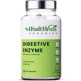Health Veda Organics Digestive Enzymes for Healthy Digestion