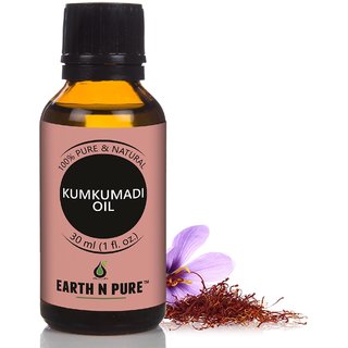                       Earth N Pure Kumkumadi Oil 100 Pure, Natural, Therapeutic Grade, Saffron Oil With Glass Dropper (30Ml)                                              