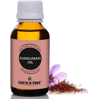                       Earth N Pure Kumkumadi Oil 100 Pure, Natural, Therapeutic Grade, Saffron Oil - For Ultra Skin Brightening (50Ml)                                              