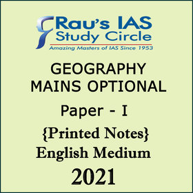 Rau's Ias Geography Optional Printed Notes 2021 English Medium (10 Booklets)