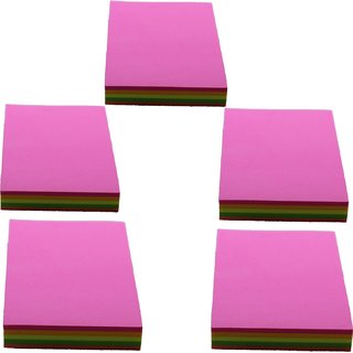 Champcool (2X 3 )Sticky note pads   Paper Self Adhesive Sticky Notes   500 Sheets 100sheet each pad  Regular, 5 Colors