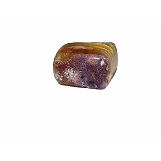                       Hoseki Natural Semi Precious Rainbow Fluorite Tumbled Stone 110.7ct                                              