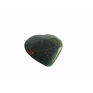                      Hoseki Natural Semi Precious Green Jade Gemstone Heart 52.0ct                                              