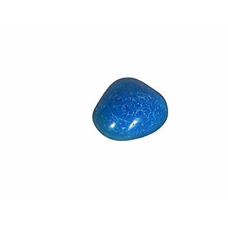                       Hoseki Natural Sky Gem Akash Ratna Blue Sulemani Onyx Gemstone 25.5ct                                              