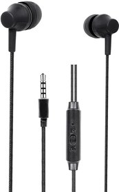 SWAGME Superbass IE002 in-Ear Wired Earphones (Black)