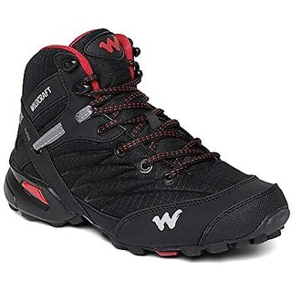 Wildcraft Men's RuNX TR Hugo BlackRed TrekkingHiking Shoes (51657)