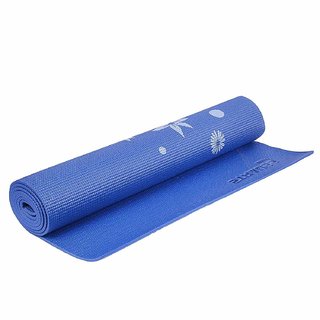Strauss Yoga Mat 6 MM-(Floral Blue)