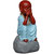 Tansha Quo Tatva Monk - Dont Speak Bad Decorative Showpiece  -  25 cm (Polyresin, Light Blue)