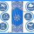 Strauss Butterfly Yoga Mat- 5 mm- (Navy Blue)
