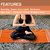 Strauss Mandala Yoga Mat- 5 mm- (Orange)