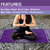 Strauss Mandala Yoga Mat- 5 mm- (Purple)