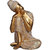 Tansha Quo Resting Buddha Decorative Showpiece  -  22 cm (Polyresin, Gold)