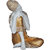 Tansha Quo Resting Buddha Decorative Showpiece  -  22 cm (Polyresin, Gold)