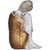 Tansha Quo Resting Buddha Decorative Showpiece  -  22 cm (Polyresin, Gold)