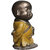 Tansha Quo Attitude Monk Mala In Left Decorative Showpiece  -  15.5 cm (Polyresin, Yellow)