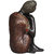 Tansha Quo Resting Buddha Decorative Showpiece  -  22 cm (Polyresin, Black)