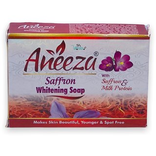                       Aneeza Saffron Whitening Soap, For On Face And Body 100g                                              