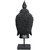 Tansha Quo Buddh Head With Black Stand Decorative Showpiece  -  45.5 cm (Polyresin, Black)