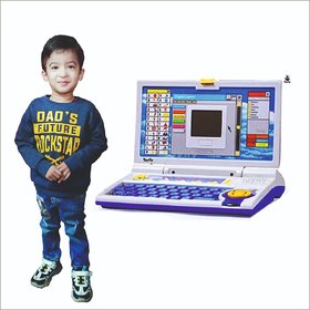 People's Choice Educational Laptop Computer Toy with Mouse for Kids Above 3 Years - 20 Fun Activity Learning Machine, No