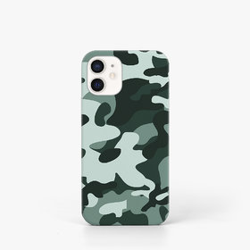 Uphaar-Valley Camouflage Design Matt Finish Hard Back Case Cover For iPhone 12