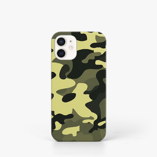                       Uphaar-Valley Camouflage Design Matt Finish Hard Back Case Cover For iPhone 12                                              