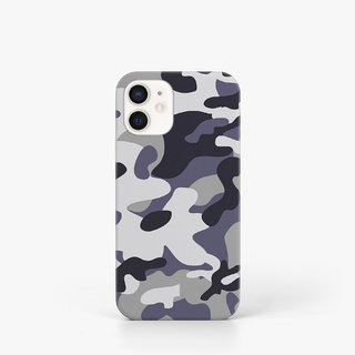                       Uphaar-Valley Camouflage Design Matt Finish Hard Back Case Cover For iPhone 12                                              