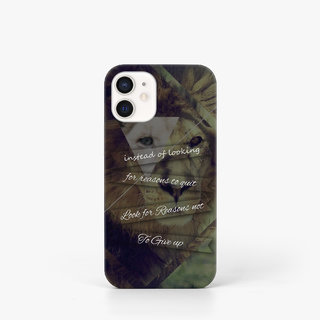                       Uphaar-Valley Quotes Design Matt Finish Hard Back Case Cover For iPhone 12                                              
