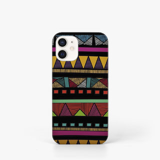                       Uphaar-Valley Pattern Design Matt Finish Hard Back Case Cover For iPhone 12                                              