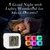 Plastic Smart Digital Automatic Multi Colour Changing LED Alarm Clock with Date, Time and Temperature