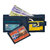 Krosshorn Men Blue Artificial Leather RFID Wallet - Regular Size