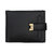 Krosshorn Men Black Artificial Leather RFID Wallet - Regular Size
