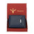 Krosshorn Faux Leather Blue Fashion Regular Wallet