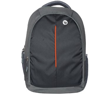 Lionbone 30 Ltr Trendy School Bag with Laptop Sleeve Grey Polyester LB Bag College Waterproof Bag