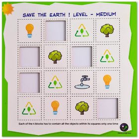 ilearnngrow  Save the earth Medium Sudoku