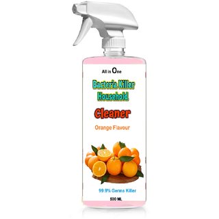                       Bacteria Killer Household Cleaner with Orange Flavour 0.5 L Hand Held Sprayer  (Pack of 1)                                              